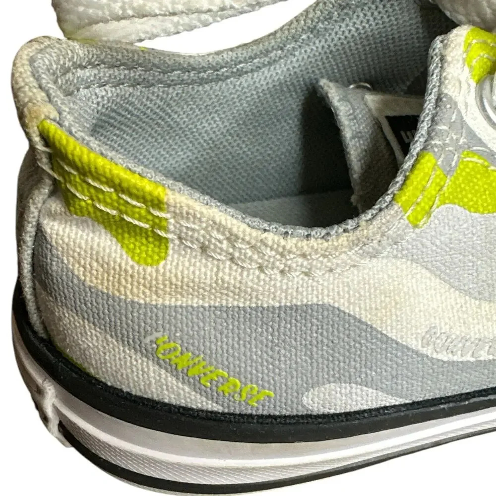 Converse Chuck Taylor All Star 13 Low Top OX Neon Green/White‎ Camo Youth Shoes